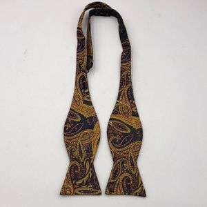 NWOT Silk Paisley Bow Tie